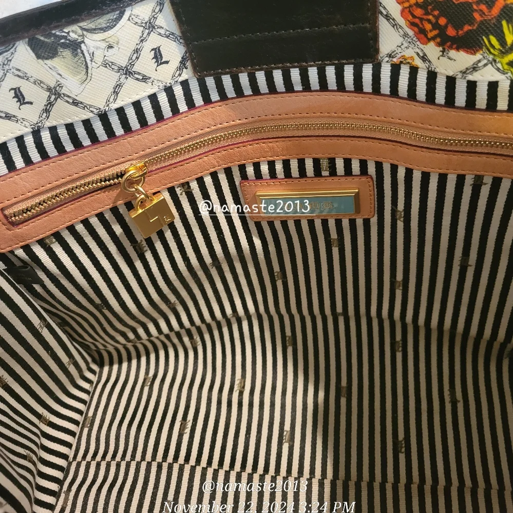 L.A.M.B. Gwen Stefani Marigold Satchel Designer Luxury Celebrity Leather #64 - Picture 14 of 16